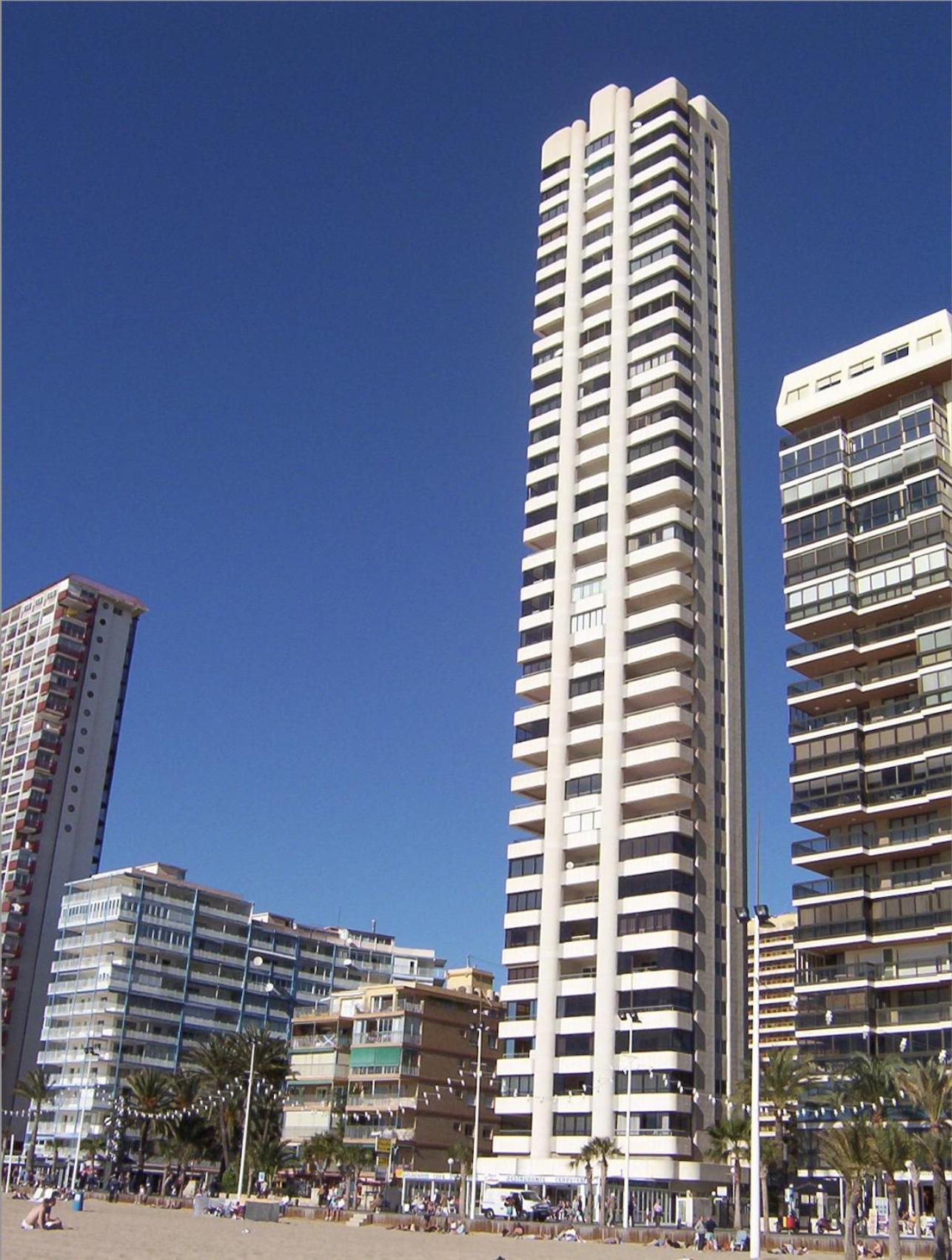 Apartamento Torre Levante, Primera Linea De Playa Benidorm Dış mekan fotoğraf
